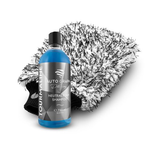 Auto Graph Tourmaline Blue 750ml & Cleantle Teddy Bear - Autoschampoo mit Waschehandschuh