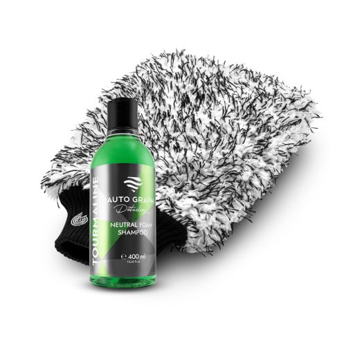Auto Graph Tourmaline Green 400ml & Cleantle Teddy Bear - Autoschampoo mit Waschehandschuh