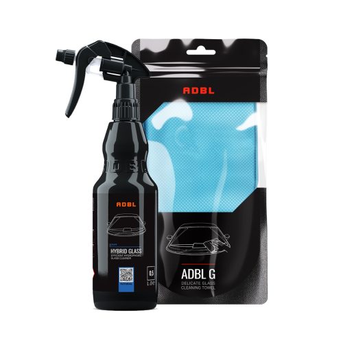 ADBL Hybrid Glass Cleaner 0,5L & G Towel - Hydrophoben Glasreiniger Paket